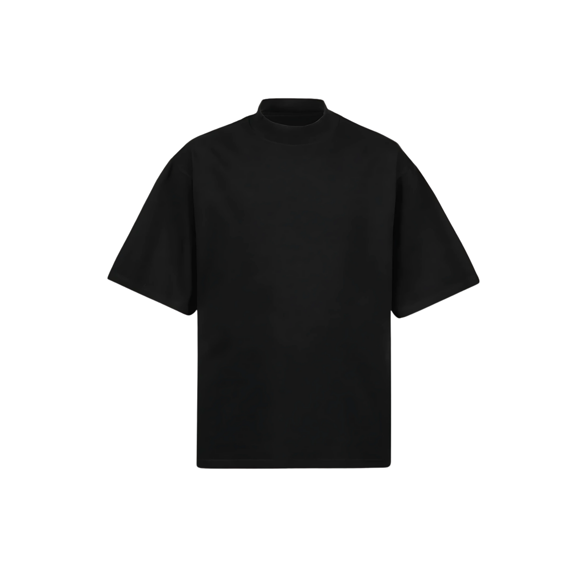 Oversized Mock Neck Fit Tee